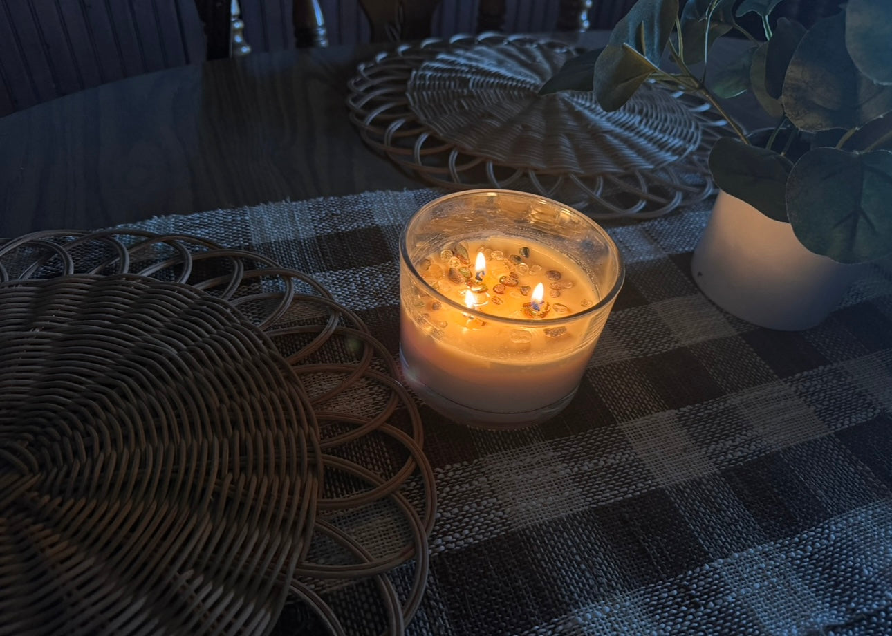 Glass Crystal Candles