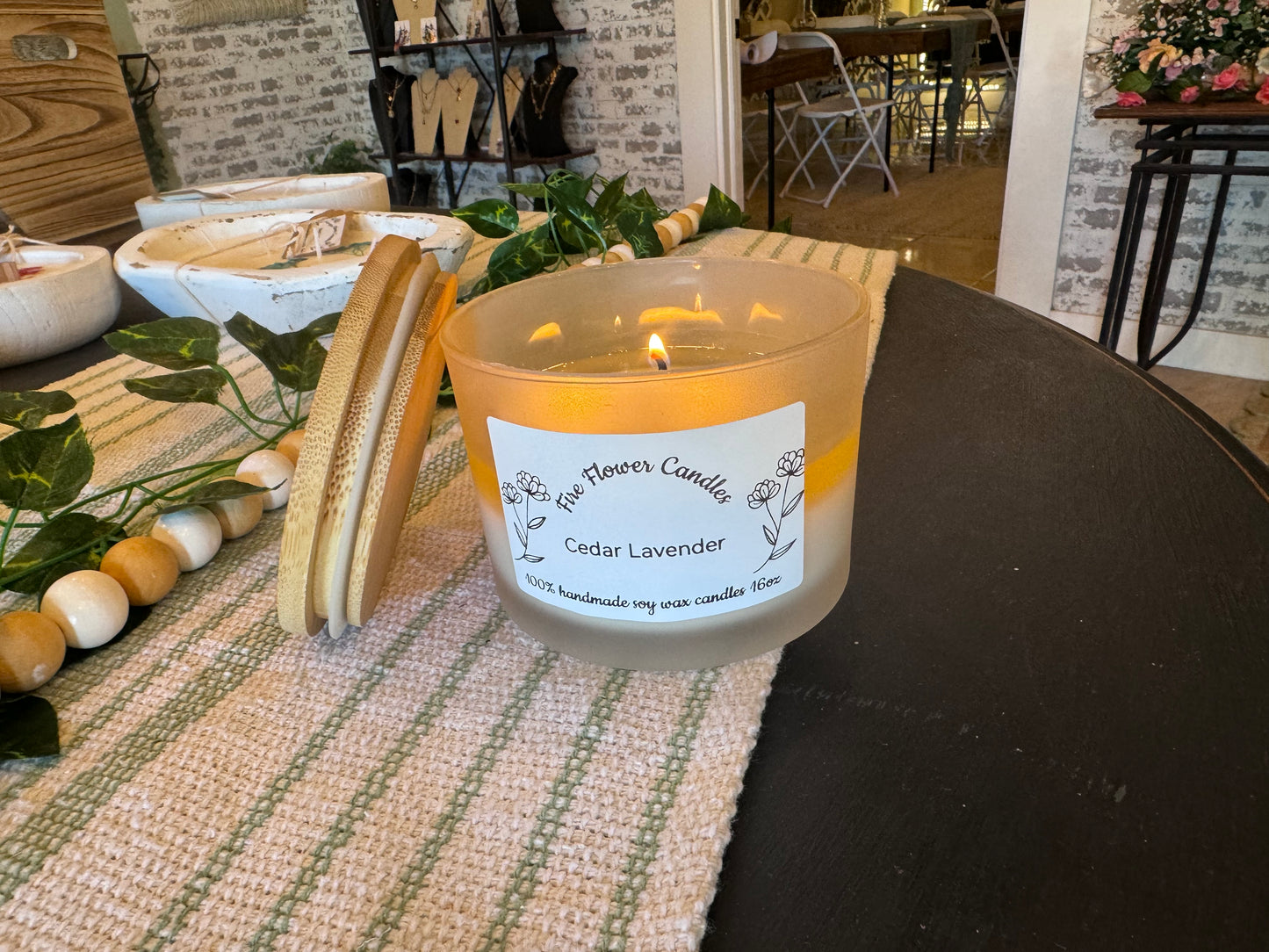 Glass Crystal Candles